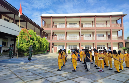 PELAKSANAAN  MPLS BAGI SISWA BARU TP 2022/2023 DI SMPS PELOPOR MANDAU