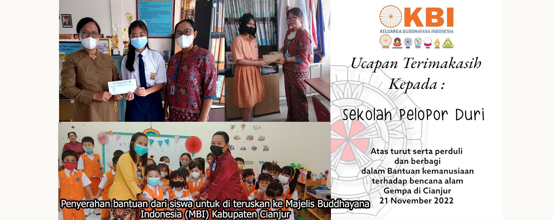 SEKOLAH PELOPOR DURI PEDULI BENCANA GEMPA CIANJUR