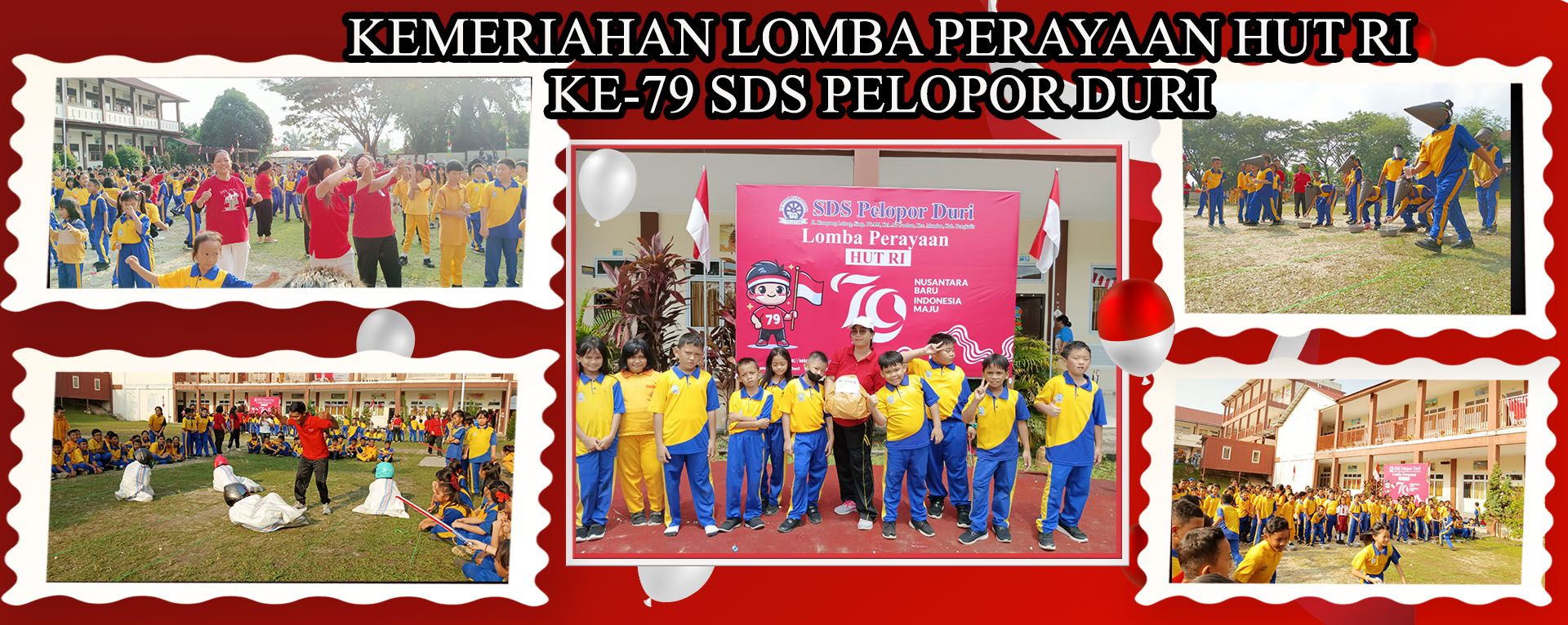 KEMERIAHAN LOMBA PERAYAAN HUT RI KE-79 SDS PELOPOR DURI