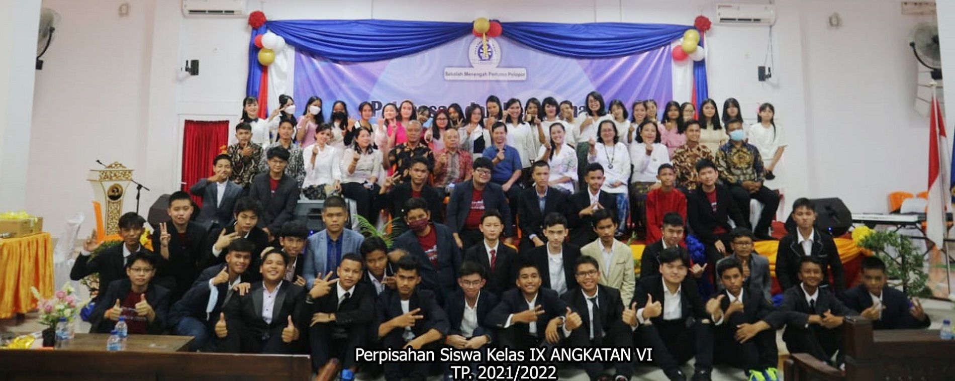 SMPS Pelopor Mandau Menggelar Acara Perpisahan Siswa Kelas IX ANGKATAN VI  TP 2021/2022