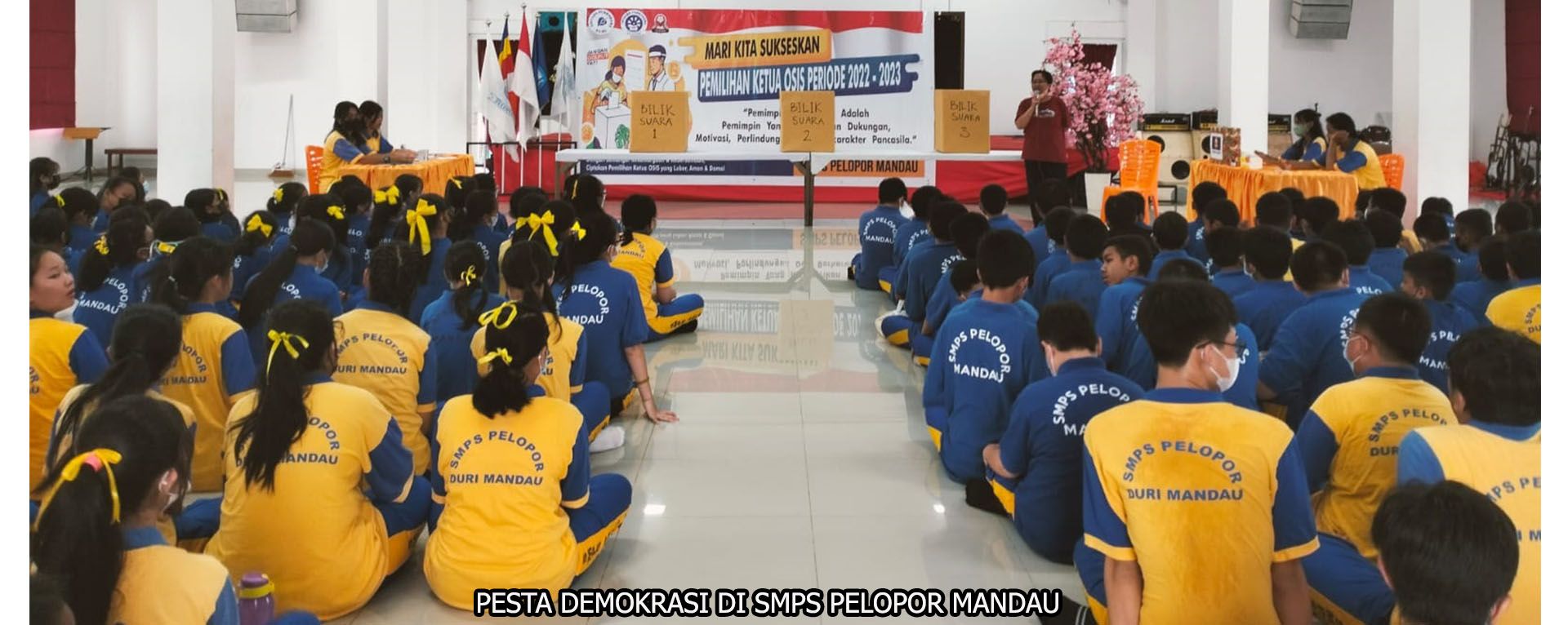 PESTA DEMOKRASI DI SMPS PELOPOR MANDAU